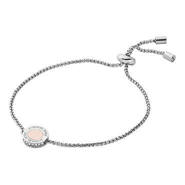 Michael Kors Women's Silver-Tone Brass Station Bracelet (Model: MKJ8045931)