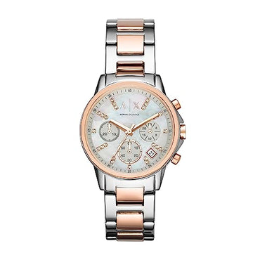 A?X ARMANI EXCHANGE Women's Chronograph Two-Tone Stainless Steel Bracelet Watch (Model: AX4331)