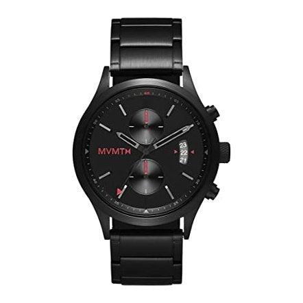 MVMT Havoc Chrono Collection|Men's Watch, 44MM |Black Stainless Steel, Dynamo Black Watch