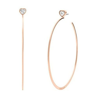 Michael Kors Fashion Rose Gold-Tone Stainless Steel Hoop Earring (Model: MKJ7902791)
