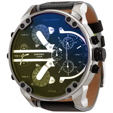 Diesel Men's Mr. Daddy 2.0 Quartz Nylon Chronograph Watch, Color: Gunmetal (Model: DZ7429)