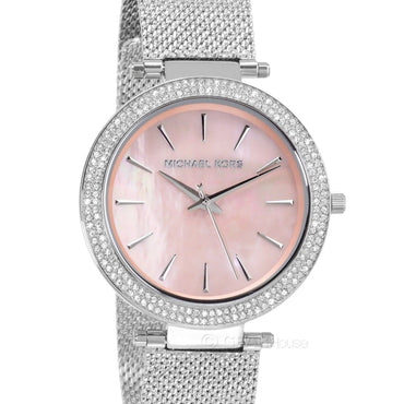 Michael Kors Women's Quartz Watch with Stainless Steel Strap, Silver, 17.7 (Model: MK4518)
