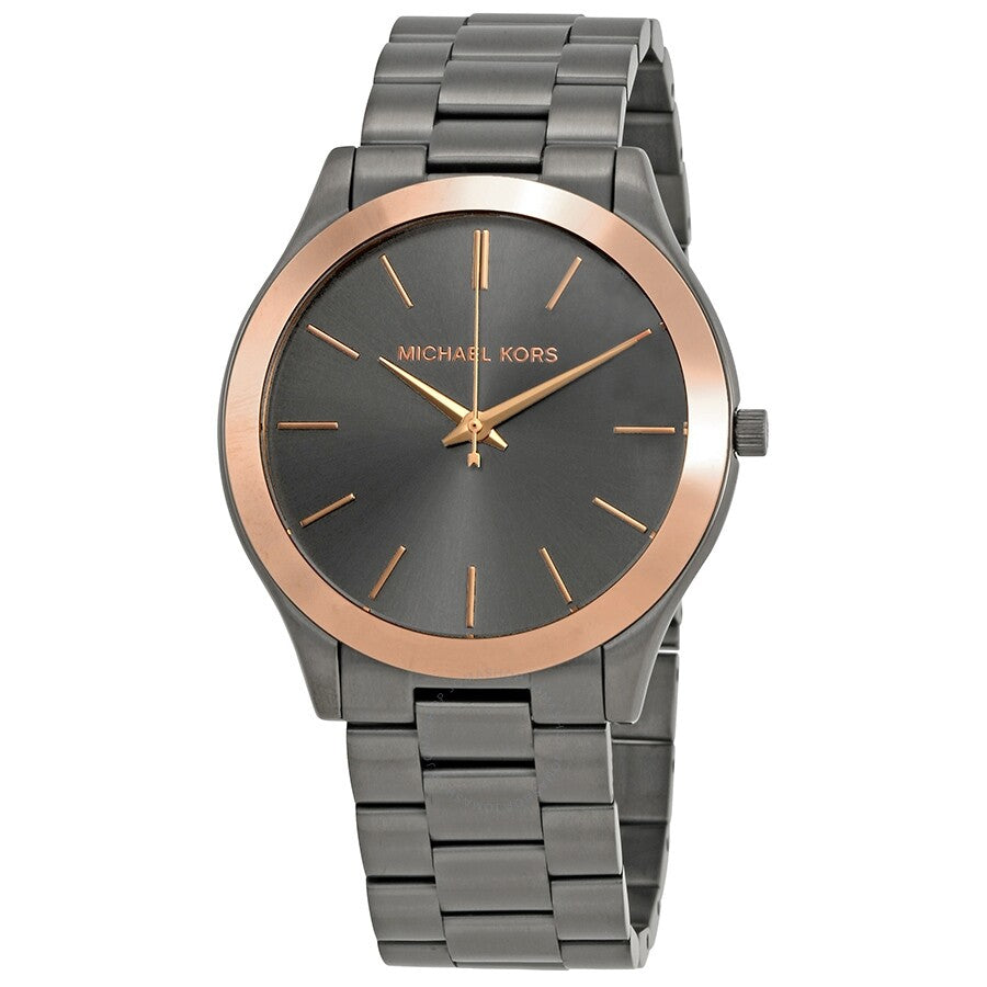 Michael Kors Men's Analog-Quartz Watch with Stainless-Steel Strap, Grey, 22 (Model: MK8576)