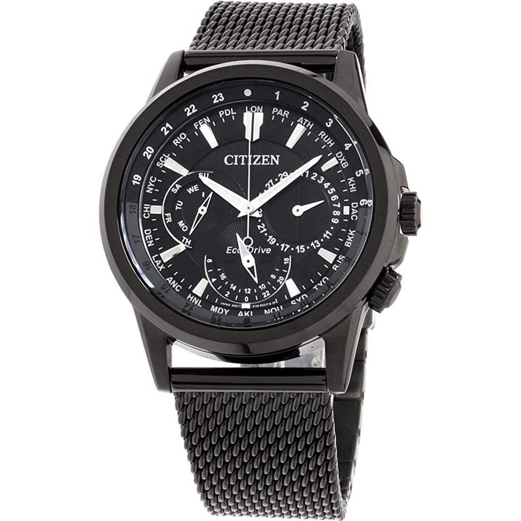 Citizen Men's Classic Calendrier Eco-Drive Watch, 12/24 Hour Time, 3-Hand  Day and Date, Anti-Reflective Mineral Crystal, Luminous Hands