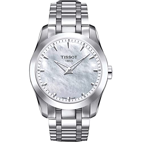 Tissot Couturier Mother of Pearl Dial Stainless Steel Ladies Watch T035246111110