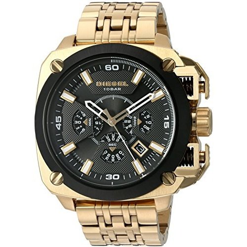 Diesel Men's 'Bamf' Quartz Stainless Steel Watch, Color:Gold-Toned (Model: DZ7378)