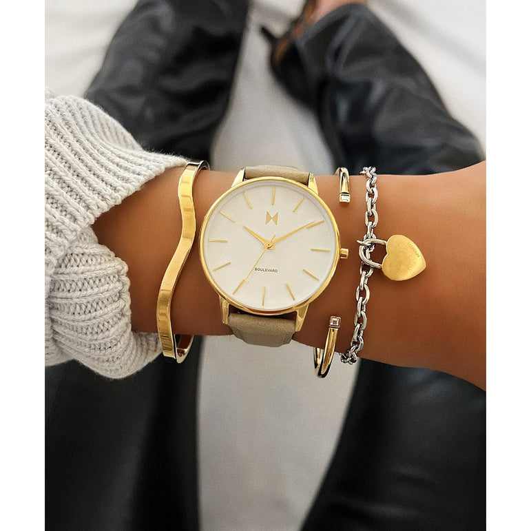 MVMT Boulevard Women's 38MM Topanga Grey Analog Watch