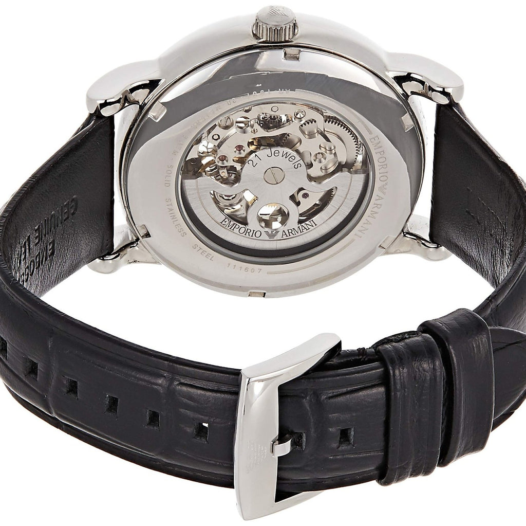 Emporio armani men's ar1981 dress blue leather watch