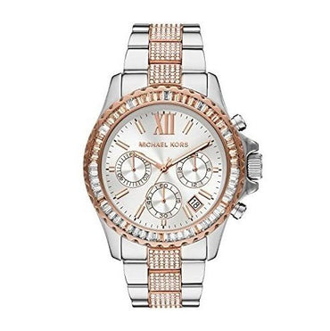 Michael Kors Women's Everest Quartz Watch with Stainless Steel Strap, Two-Tone, 22 (Model: MK6975)