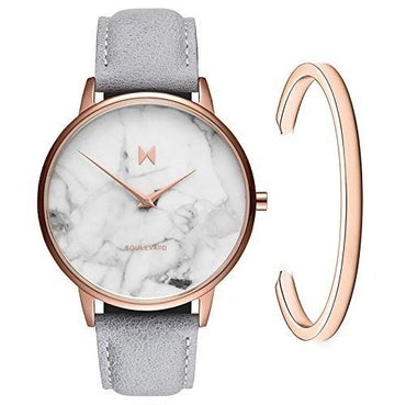 MVMT Boulevard Women's Analog Rodeo Marble Rose Gold Watch