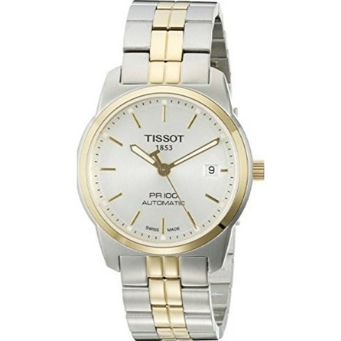 Tissot Men's T0494072203100 PR 100 Analog Display Swiss Automatic Two Tone Watch