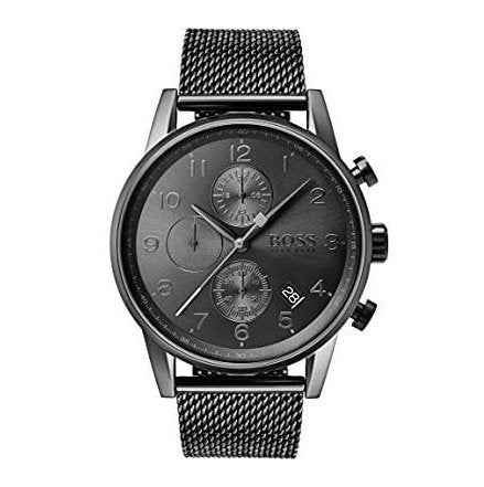 BOSS Watches Men's Chronograph Quartz Watch with Stainless Steel Strap 1513674, Grey, Bracelet