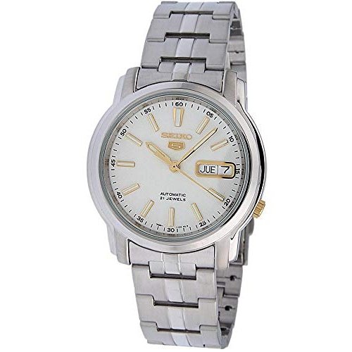 Seiko Mens Analogue Automatic Watch with Stainless Steel Strap SNKL77K1