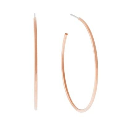 Michael Kors Rose Gold-Tone Hoop Earrings