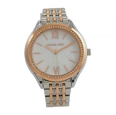 Michael Kors Women's Mindy Three-Hand Silver-Tone Alloy Watch MK7077