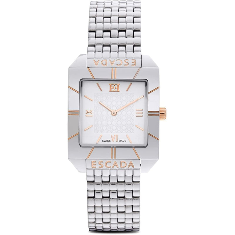 Escada womens megan silver and gold watch