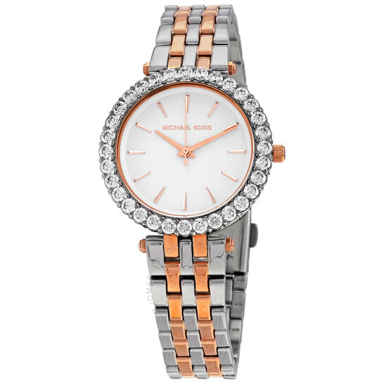 Michael Kors Women's Darci Quartz Watch with Stainless Steel Strap, Multicolor, 16 (Model: MK4515)