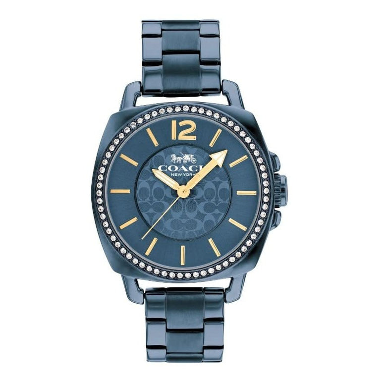 COACH 14503985 Blue Dial Blue Stainless Bracelet Boyfriend 34mm Watch